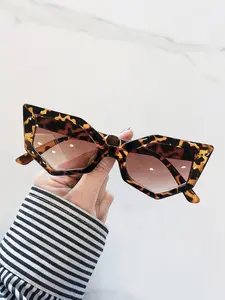 New Polygonal Cat Eye Fashion Glasses for Women Trendy Fashionable Design Shades