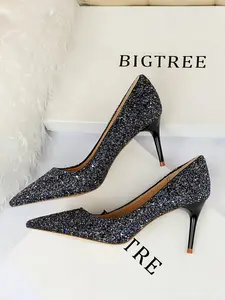 Women's Fashionable Rhinestone Decorated High Heel Shoes, Elegant Pointed Toe Court Pumps for Party, Daily Clothing Decor for Women & Girls, Elegant Heeled Shoes