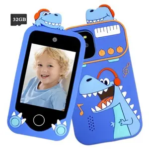 Educational Kids' Toy Smartphone, Learning Tool for Ages 3-12, 2.8'' Touchscreen, Dual Cameras, Large Battery, Learning Apps, Music & Games, 32GB Memory Card