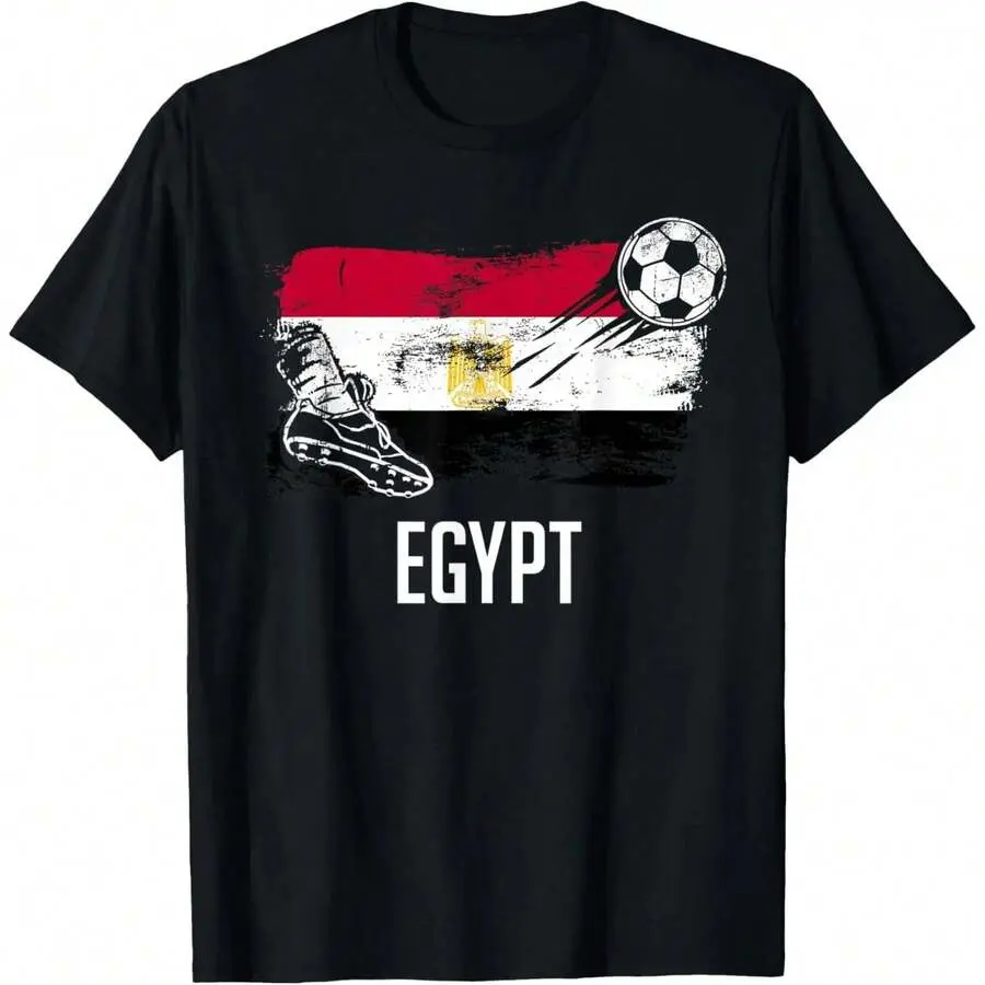 100%Cotton Egypt Flag Jersey Egyptian Soccer Team Egyptian T-Shirt