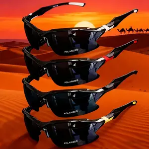 Polarized 4-Pack Durable Outdoor Sunglasses – Unisex Modern Windproof Frame, Polarized Lenses for Basketball, Marathons, Trout Fishing, Golf, Driving & Cruising