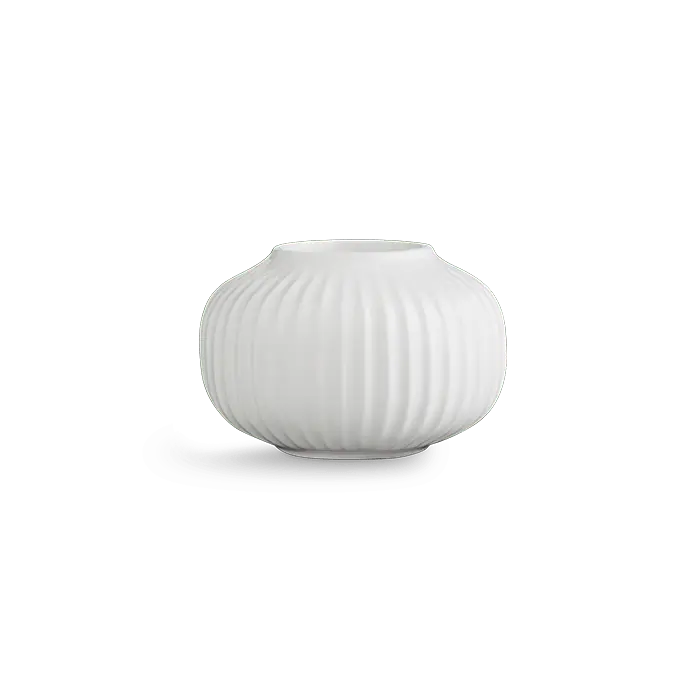 Kähler Hammershøi Tealight Holder, White, H: 2.6"