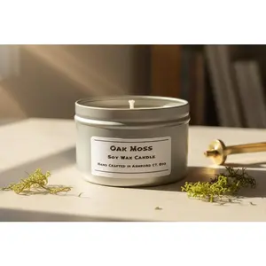 8 oz Soy Wax Candles, Spring - Summer Seasonal, Aromatic Scents with wood wick