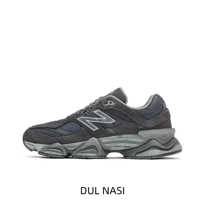 Solid Black Retro Chunky Dad Sneakers - Lace-Up Closure, Mesh-Suede Upper, Cushioned Thick Sole, Sports Collectibles Accessories, Daily Casual Footwear
