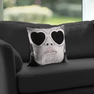 360 stand 14x14 in. Poly Twill Decorative Cushion Insert - Boujee Home Accessories, Mademoiselle Pink-Beige Room Decor (Model C1PT1414UZK2PX) for Decorative Cushions