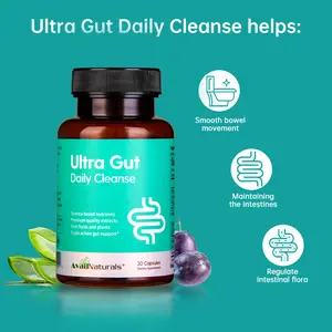 AvailNaturals Daily Cleanse - Gut & Colon Support｜Advanced Formula with Senna leaf extract & Cassia seed｜Contains 2.5 Billion Probiotics｜Dietary Fiber for Digestive Health｜30 capsules