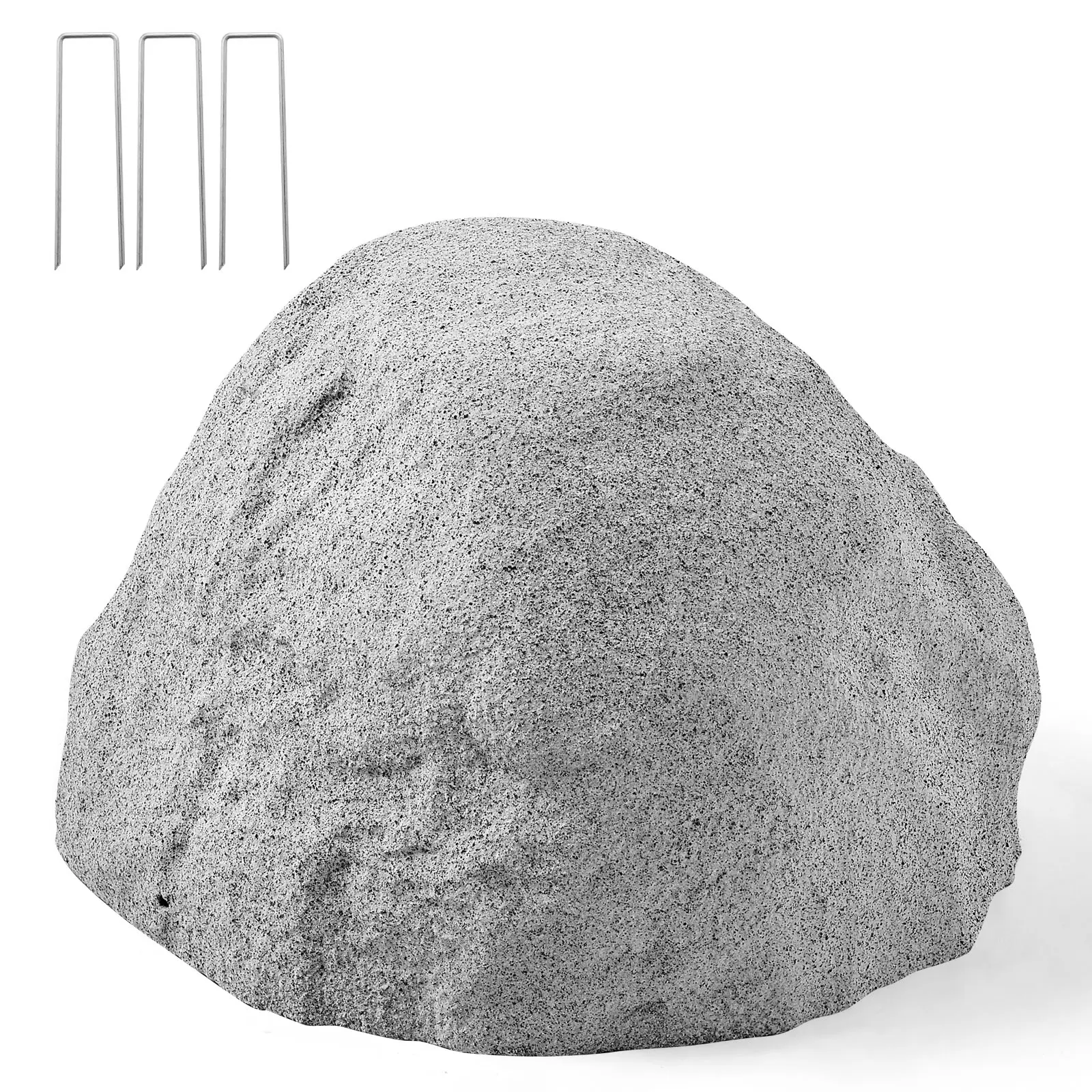 【SummerFinds】VEVOR Faux Rock Cover, Outdoor Fake Rock Well Pump Cover, Realistic Natural Texture, Lightweight & Weather-Resistant Polyresin Artificial Boulder for Landscaping Garden Yard Décor, Grey, Small Size
