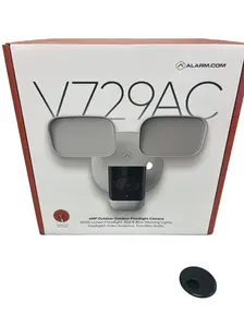 Alarm.com ADC-V729AC 4MP Outdoor Floodlight Camera with 3000 Lumen Light, Red/Blue Warning, and Two-Way Audio