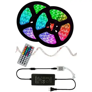 Perfect Holiday LED Strip Lights Complete Kit Color Changing Remote Control 300 LED 32FT Indoor Ambient Lighting