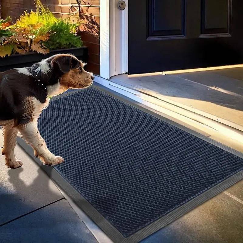 Must-Have Quick Dry Door Mat, Heavy Duty Dirt Trapper for Outdoor/Indoor - Low Profile Non-Slip Rug for High Traffic Areas, Mudroom, Patio, Garage. Washable & Durable 17x30, Home Decor Essential for Busy Homes.