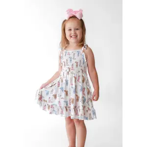 Boot Scootin' Babe Smocked Twirl Dress