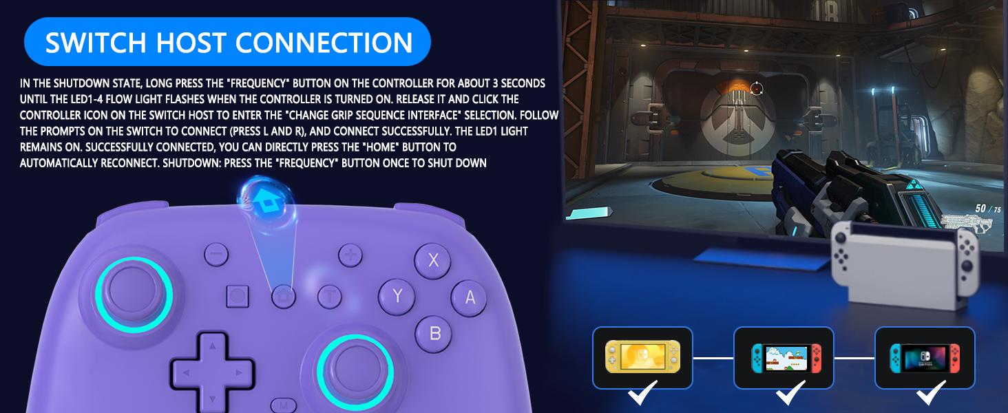 YUYIU Wind Chaser 1 Multi-Platform Wireless Controller for Switch PC Steam with Hall Effect Joystick Dual Vibration Macro Back Buttons 1000Hz Polling 6-Axis Gyro & Turbo