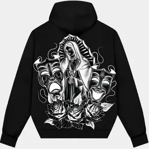LUPITA Fleece Hoodie, graphic tees chicanos clothing, gangsster Tattoo Sweatshirt, Hoodie, Shirt, Tops Cotton Fabric, women men gift, Vintage Graphic Tee