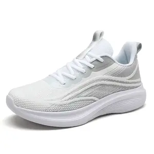 2026 new sports shoes for men and couples, lightweight fly-knit running shoes, soft-soled walking shoes, travel shoes for women