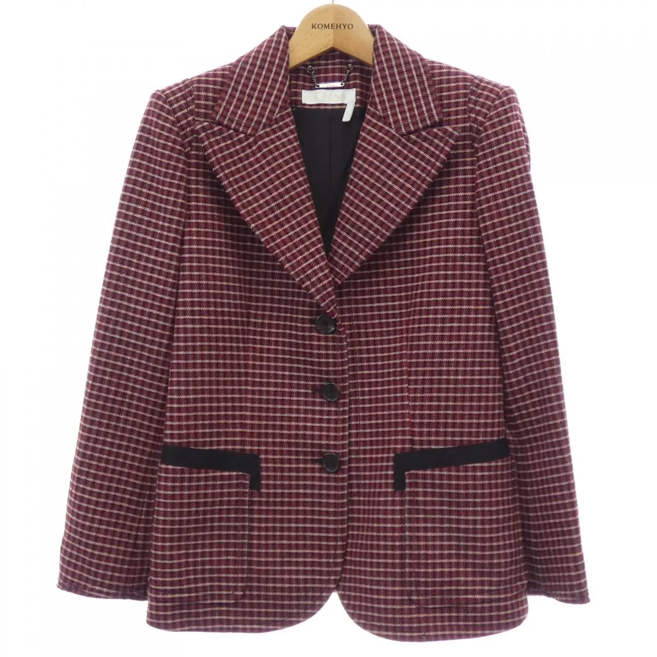 Pre-owned Chloé Others Small Leather Goods Chloe Wool Blend Jacket