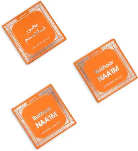 Arabiyat Oud Bakhoor Naaim 40g - Best Arabian Incense Bricks بخور العود | Exotic Woody and Musky Scent | Bukhoor for Charcoal or Electric Incense Burner | Perfect for Prayer and Meditation