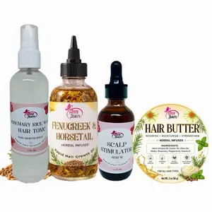 Rapid Growth Healthy Hair Care Bundle + Growth + Length Retention + Moisturize