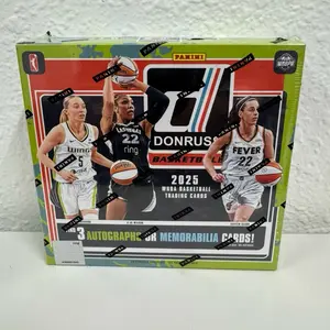 Panini 2025 Donruss WNBA Basketball Hobby Box - 3 Autographs or Memorabilia Cards & 24 Inserts/Parallels - Iconic Downtown Insert & Rated Rookie Cards