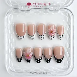Younique Nails | 10PCS 100% Handmade Press-On Nails | Reusable Colorful Art acrylic stylish 3D