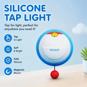 Silicone night light (also known as a "touch light"), timer function, tap-to-use light, a great gift for children, night light, wake-up light.