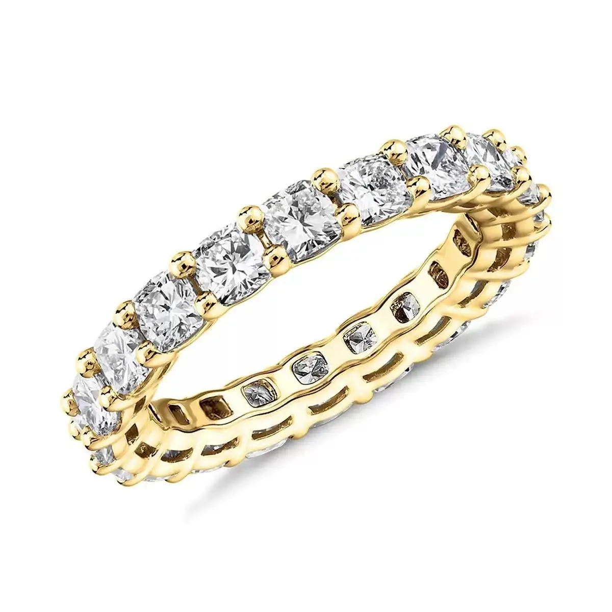 MS110-32 Moissanite Eternity Band Ring – Wearable Style, Moissanite Diamond, Affordable Luxury, High-End Elegance, Pairs Well, 925