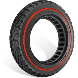 10 inch 10x solid tire 10x electric scooter rubber tire tubeless tyre for xiaomi m365gotrax g4xrv2 gotrax replacement 10 in off road front rear wheels red 1 pcs