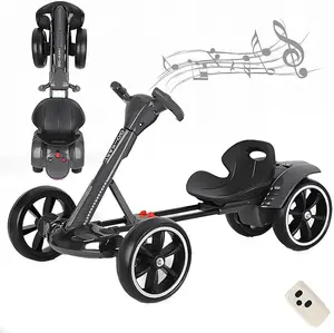 Electric Go Kart for Kids Ages 3-6, Red Sports & Outdoor Racing Recreation Equipment, Ideal Gift for Boys & Girls