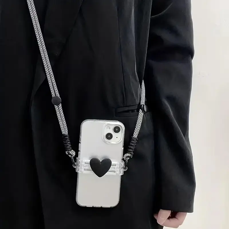 Mobile Phone Lanyard with Back Clip Mobile Phone Case Back Clip Lanyard Adjustable Mobile Phone Back Clip Long Rope Adjustable Phone Strap Phone Accessory Cellphone Lanyard Chain Cell Phone Accessories