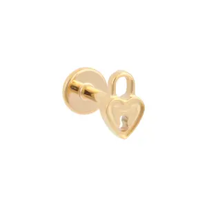 Heart Lock Flat Back Stud Heart Lock Flat Back Stud