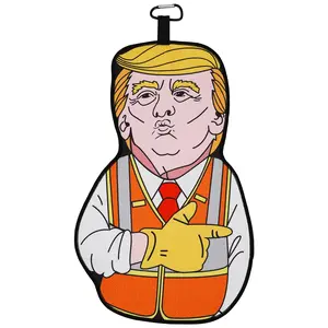 Craftsman Golf Trump Character Towel, Funny Design, Perfect for Golf Bags, Cleans Clubs & Balls, Easy to Hang