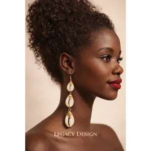 Heritage Flow Cowrie Earrings
