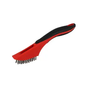 212 MAIN Red Devil 4160 8 in. Stainless Steel Wire Brush, Easy Grip Handle, Paint Removal Tool