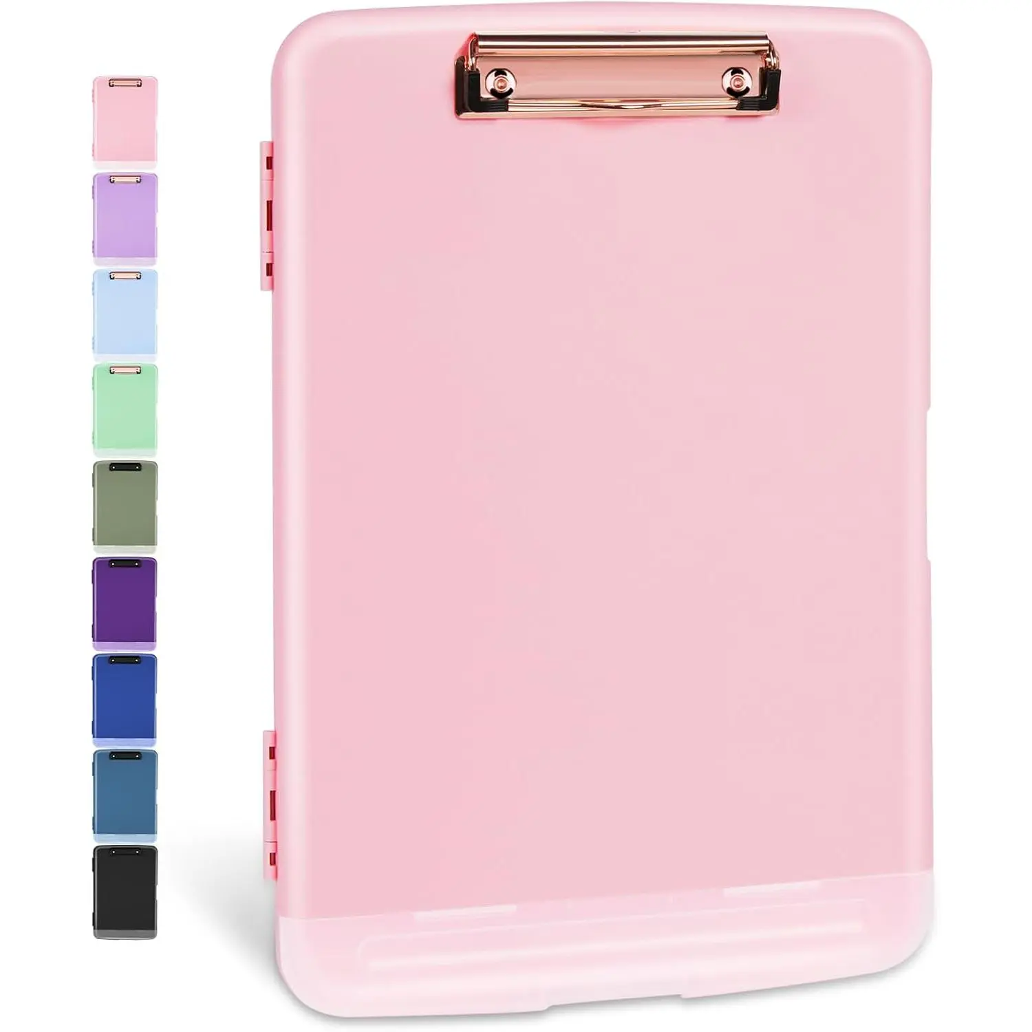 Heavy Duty Plastic Clipboards with Large Storage Compartment Fit 8.5x11 Paper, Built-in Pen Holder High Capacity Nursing Clipboard Folder, Practical Desk Organizer Supplies for Nurses, Teachers, Office Staff, Students & Women Daily Work Use
