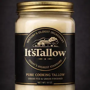 Grass-Fed, Grass-Finished Jarred Cooking Tallow