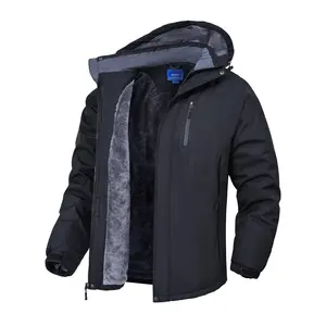 Men's Waterproof Winter Jacket with Fleece Lining - Warm Green Snowboard and Ski Jacket, Loose Fit, Multiple Pockets, Zipper Collar, Suitable for Outdoor Hiking and Casual Wear, Winter Jacket | Ski Accessories | Durable construction