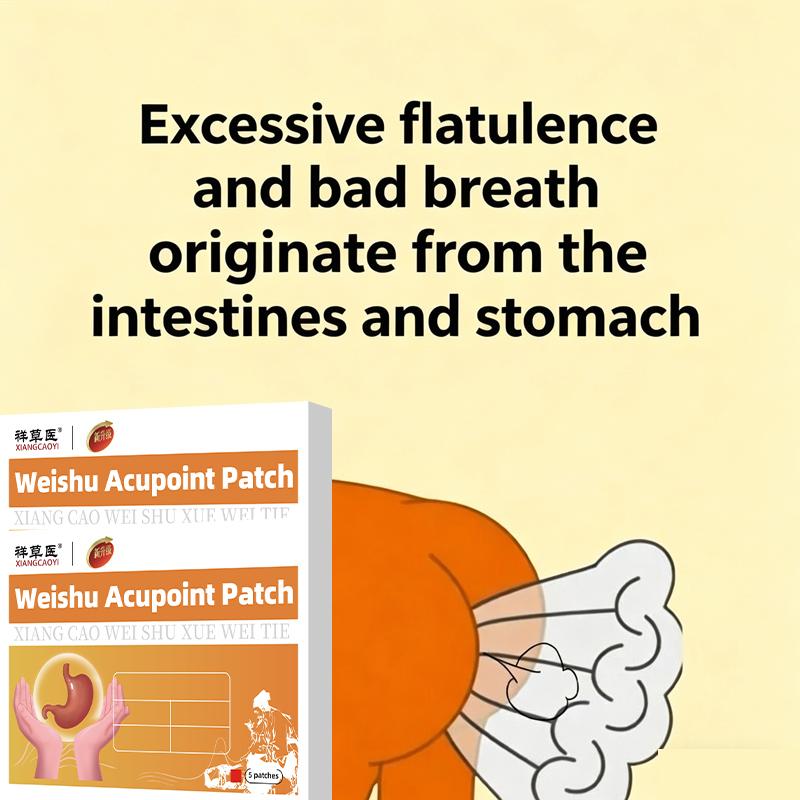 Gastrointestinal Patch, Gastrointestinal Care Patch.For bloating, stomach pain, stomach cold, warming the stomach, strengthening the spleen and stomach, abdominal distension, excessive gas, poor digestion.