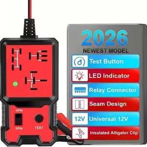 12V Car Relay Tester, Universal 4 Pin 5 Pin, High Bright LED Indicator, Quick Detection, Fault Diagnosis, Automotive Circuit Repair Tool, Diagnostic Tool, Relay Voltage Tester
