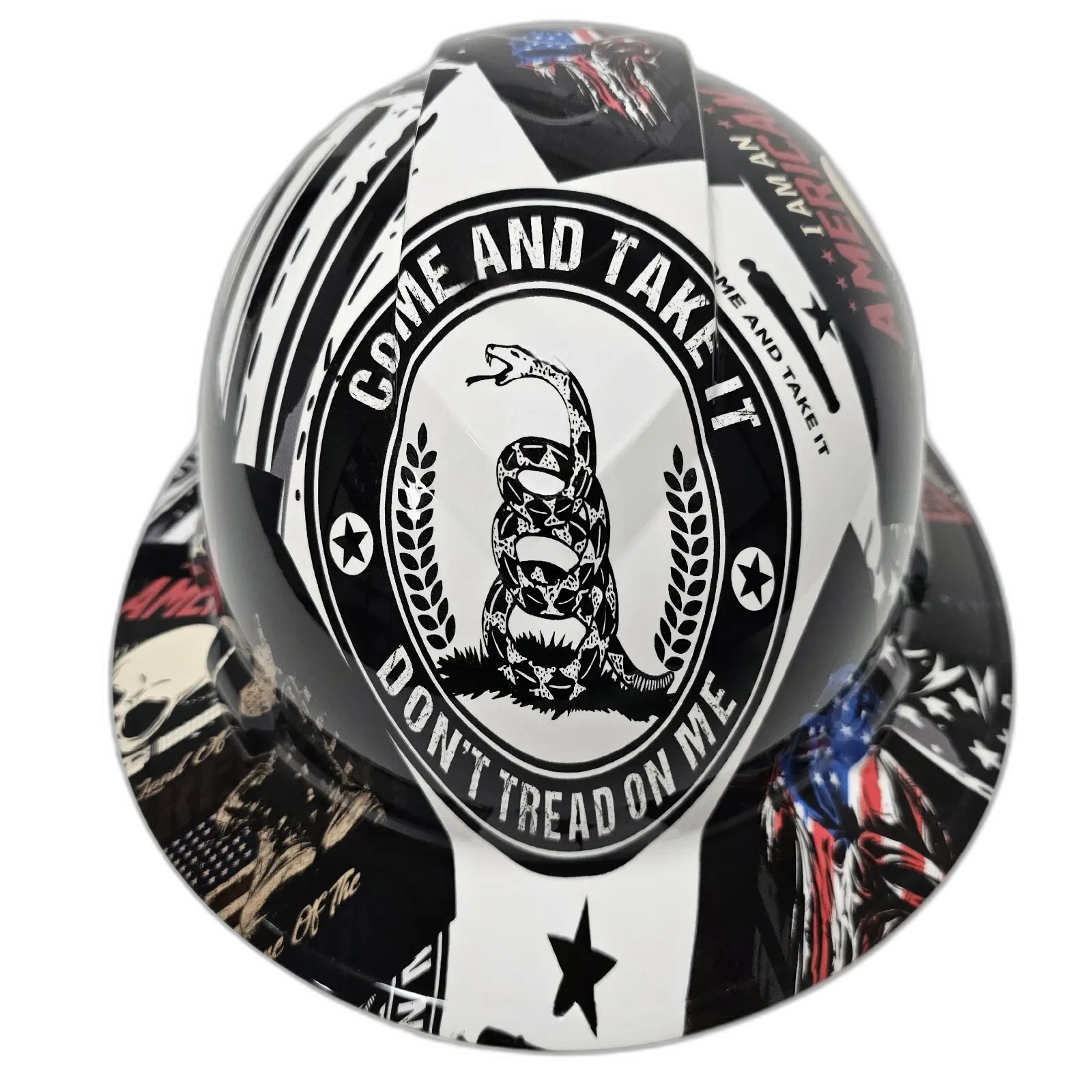 Come and Take It 2A Patriot - Custom Hydro Dipped Full Brim Hard Hat