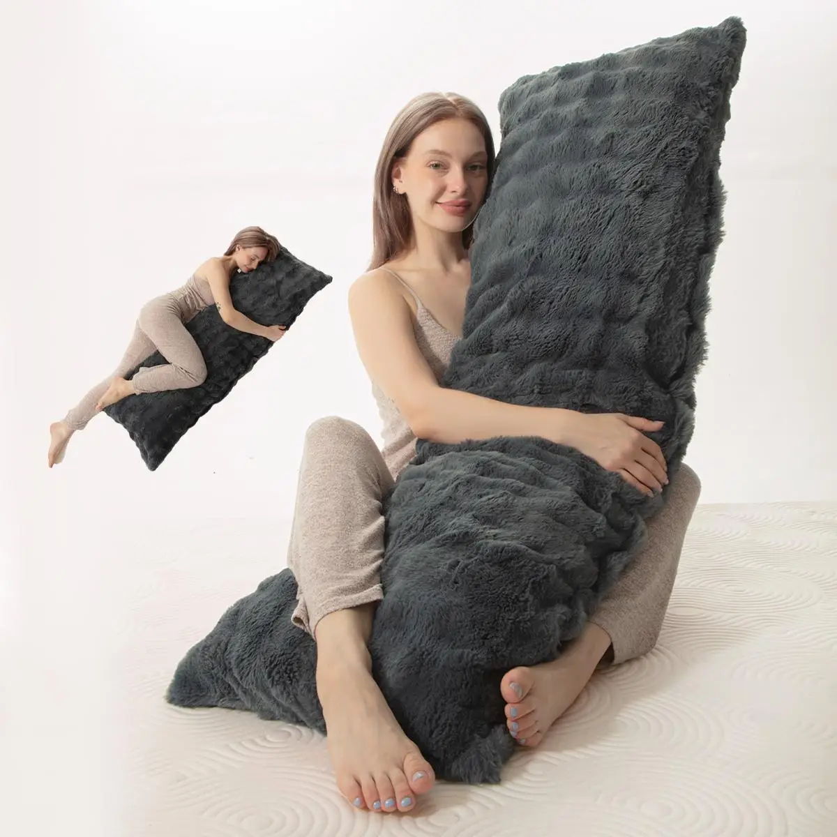 Solid Color Pillowcase, 1 Count Soft Comfortable Pillow Cover without Filler, Pillow Protector for Home Bedroom Dormitory Hotel Salon