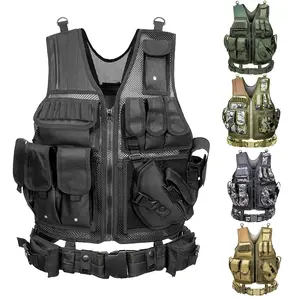 Multifunctional Breathable Tactical Lightweight Vest, High-Density Thick Nylon Fabric, Fishing Gilet, Hunting, Fishing, Training