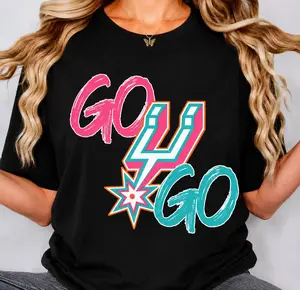 Go Spurs Go Retro T-Shirt/Sweatshirt, Vintage Spurs, 90s Neon Basketball Graphic, San Antonio Game Day, Sports Shirt