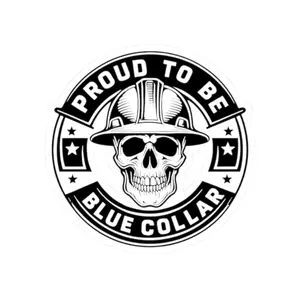 Proud to be Blue Collar Stickers
