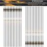 Sanlida 100% Pure Carbon Hunting Arrows, Olympic-Grade 10 Spines Deflection (Unique), 0.006" Straightness, Buy 12 Get 12 Free, For Compound & Recurve Bows (24PCS)
