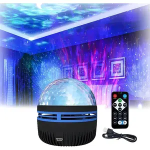 Northern Lights and Ocean Wave Projector with 14 Light Effects for Bedroom, Game Rooms, Home Theater, Birthday, Party, Led Lights for Wall Decor (Wave-1PCS)