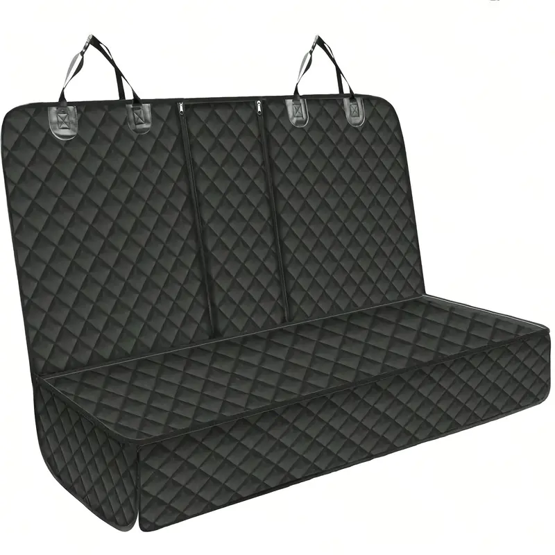 Durable Non- Fabric Car Seat Cover for Back Seat | Scratch-resistant, Slip-resistant, Washable, Compatible with Car Armrests, Protects Pet Fur and Mud