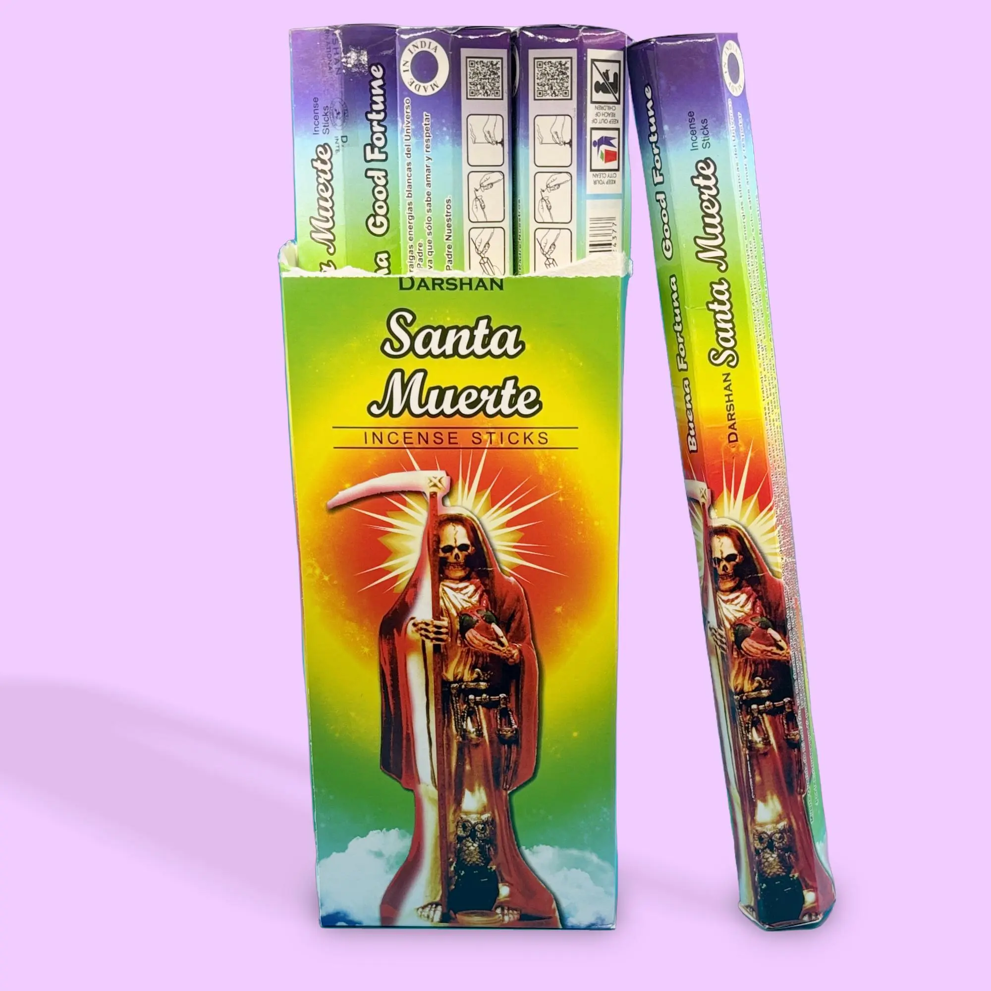 Santa Muerte Good Fortune Incense Sticks, 1-Pack Home Supplies, Fragrance, Home Scent