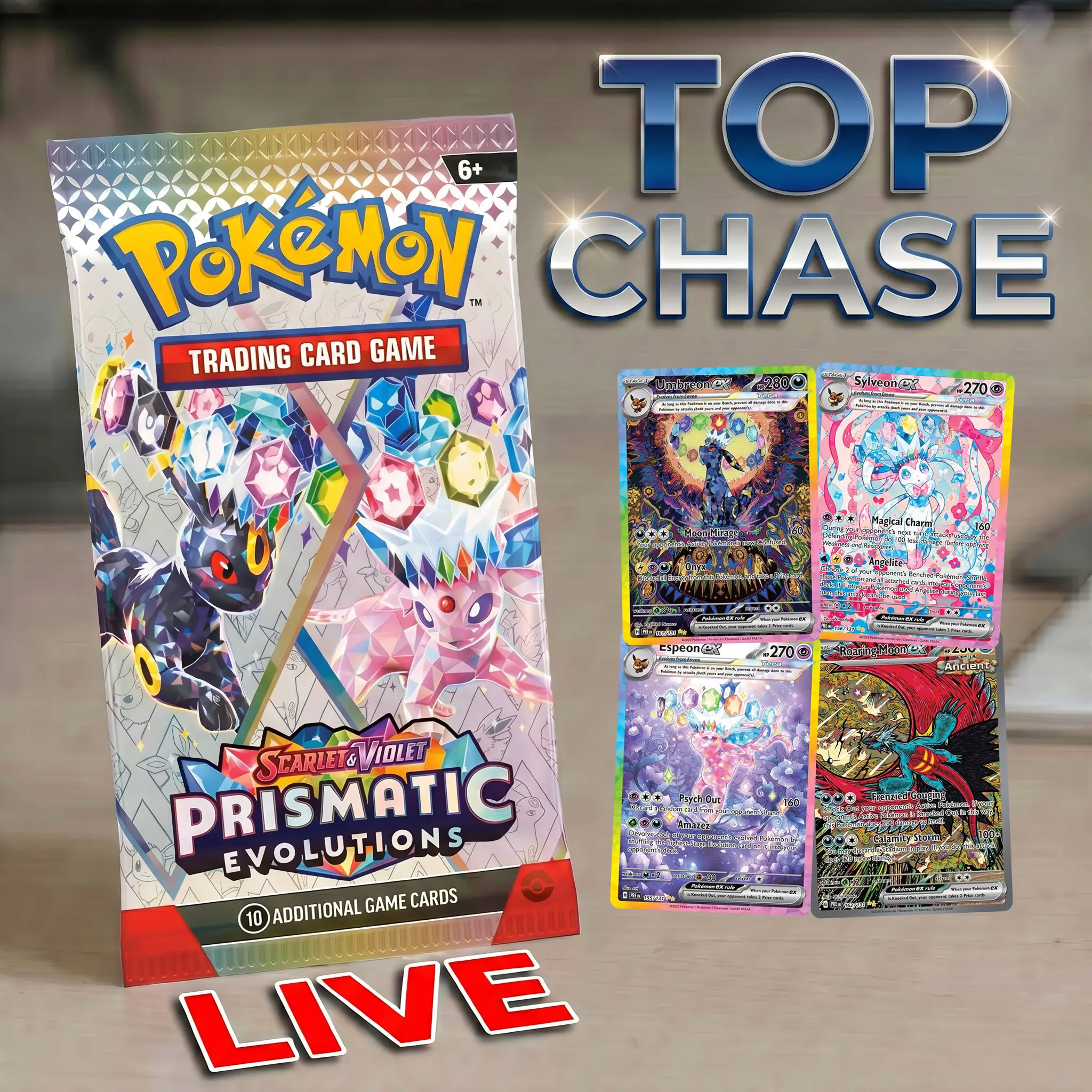 Pokemon Prismatic Evolution Break (Pack minimum included)