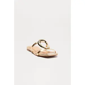 Amaia Hardware Sandals - Gold