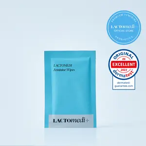 LACTOMEDI Feminine Flushable Wipes for Intimate area 1Box x 15pcs Feminine Hygiene feminine care Plant Extracts Gentle