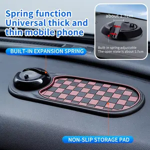 Multifunctional Car Anti-Slip Mat Phone Navigation Holder Central Control Storage Mat